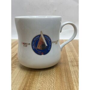 Tasters Choice Americas Cup 1987 Sail America Coffee Mug Vintage Ceramic